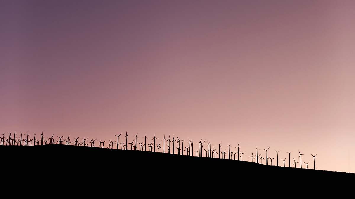 palm springs silhouette of wind turbines during daytime energy